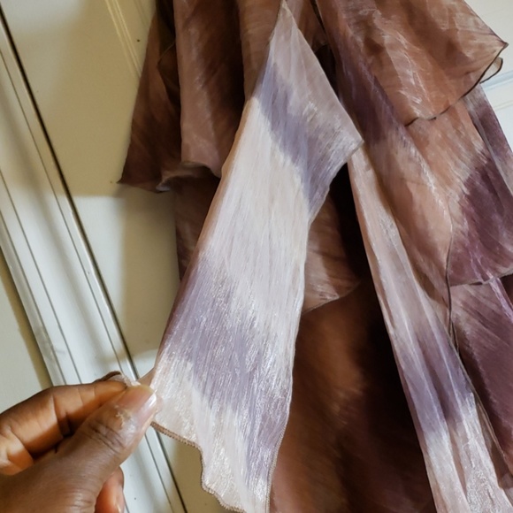 Daisy Brown three Ruffle Dress Size Medium - Picture 3 of 7